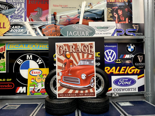 MY GARAGE MY RULES POSTER - American Style