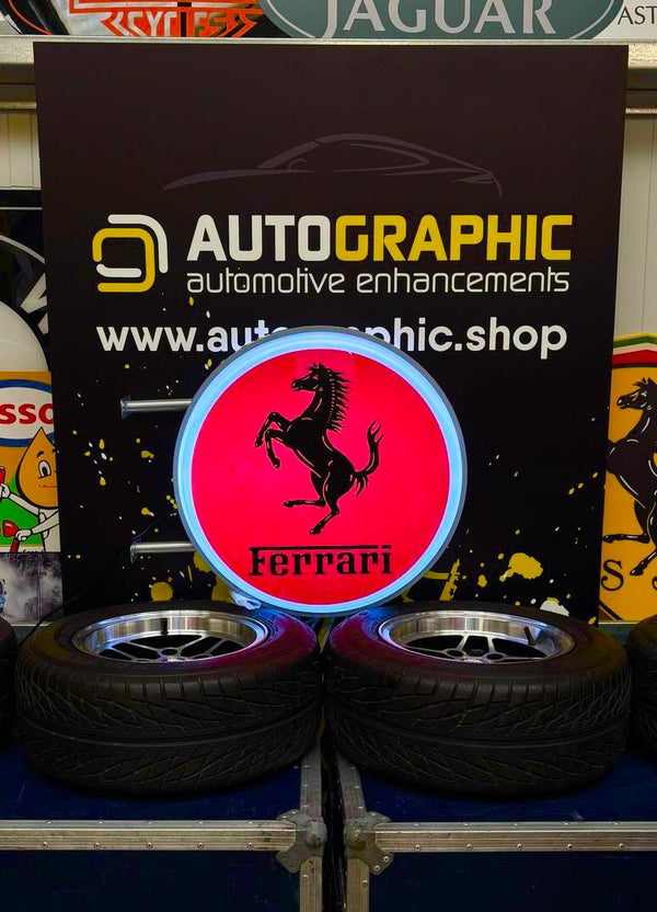 FERRARI Circle light up sign