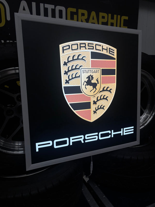 PORSCHE - Badge Square Light Box
