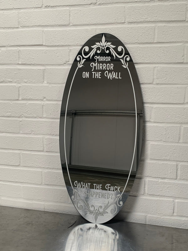 Mirror Mirror On The Wall... - Funny Mirror Sign