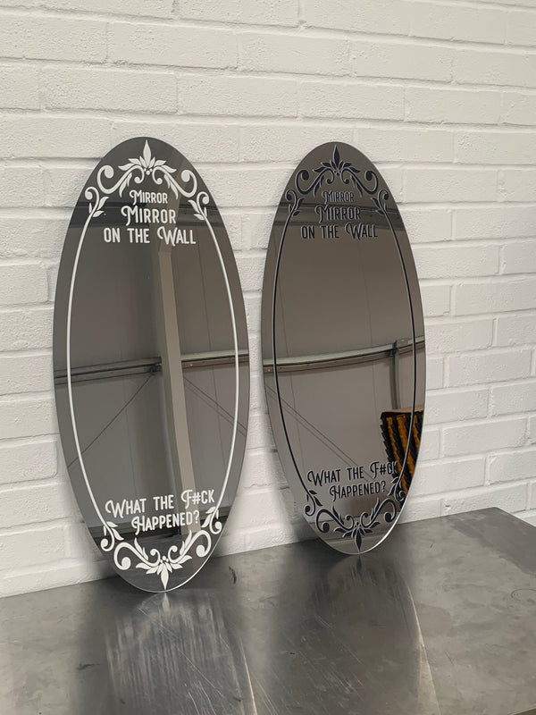 Mirror Mirror On The Wall... - Funny Mirror Sign