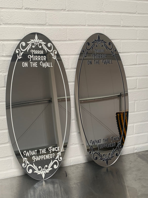 Mirror Mirror On The Wall... - Funny Mirror Sign