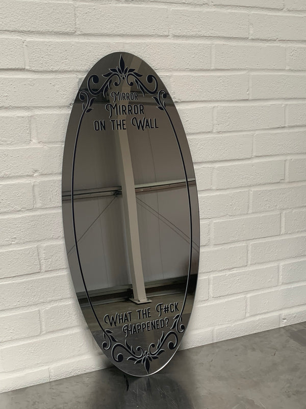 Mirror Mirror On The Wall... - Funny Mirror Sign