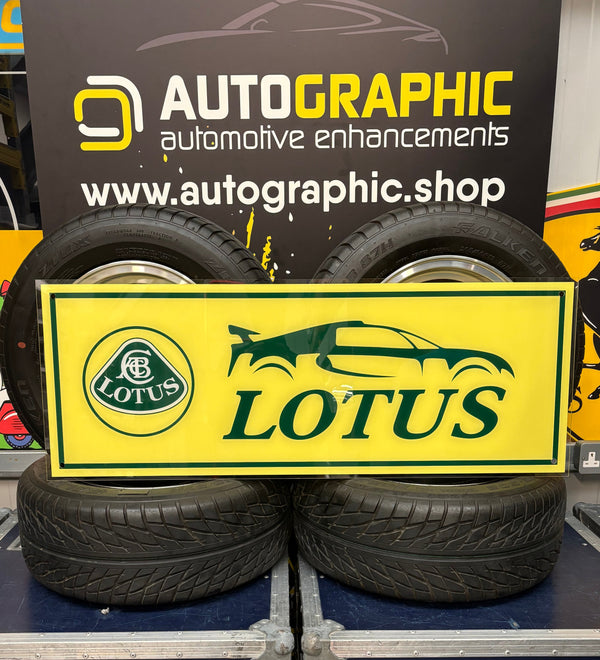 LOTUS Very Large Sign Silhouette and Badge