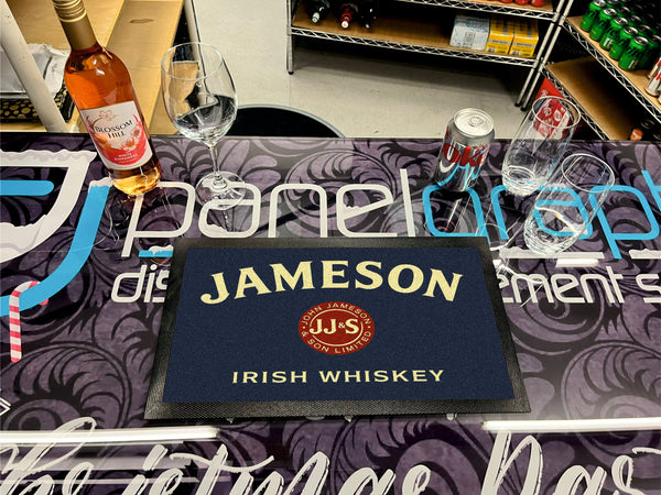 Jameson Whiskey - Navy/Blue Bar Mat