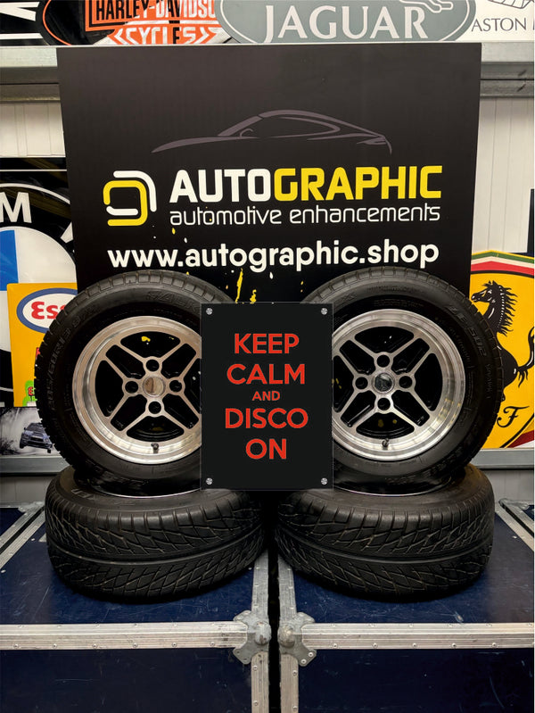 keep Calm and Disco On - red A2/A3 Sign