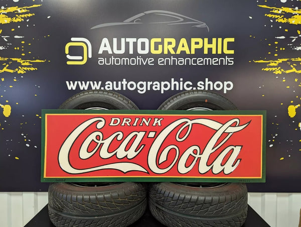 COCA COLA - LARGE 115cmx37cm sign
