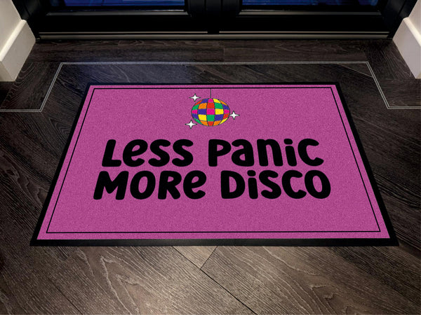 Less Panic More Disco - Floor Mat