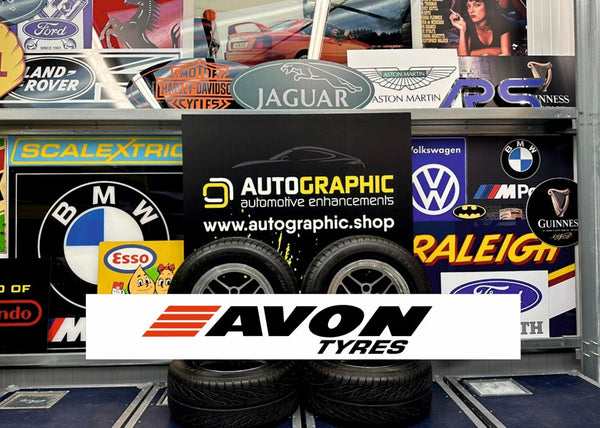AVON TYRES - Large 5FT Long 3D Effect Sign White