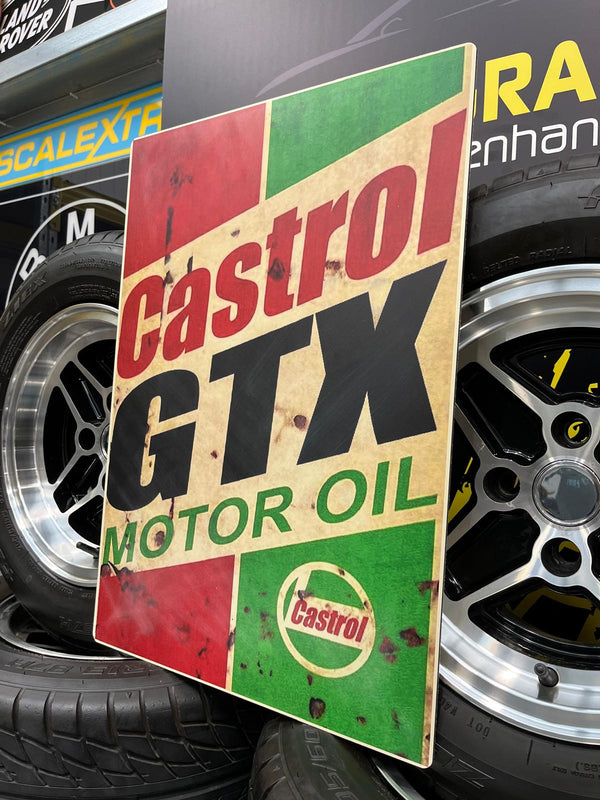 CASTROL - GTX Motor Oil Sign