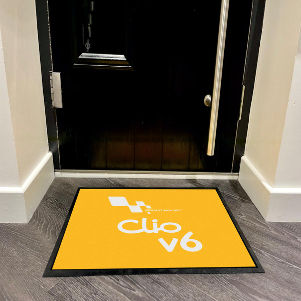 RENAULT - Clio V6 Logo Liquid Yellow Floor Mat