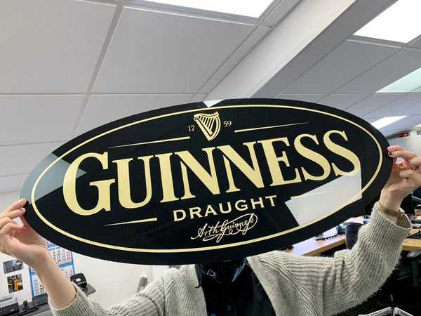 GUINNESS Draught Oval Sign