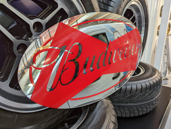 BUDWEISER - Mirror Oval Sign