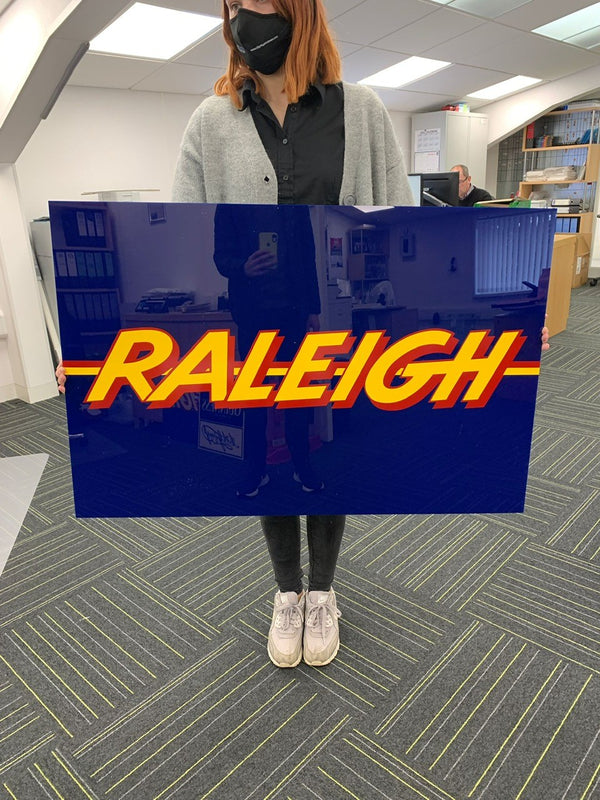 RALEIGH Sign - Blue