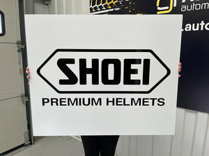 Shoei Premium Helmets sign