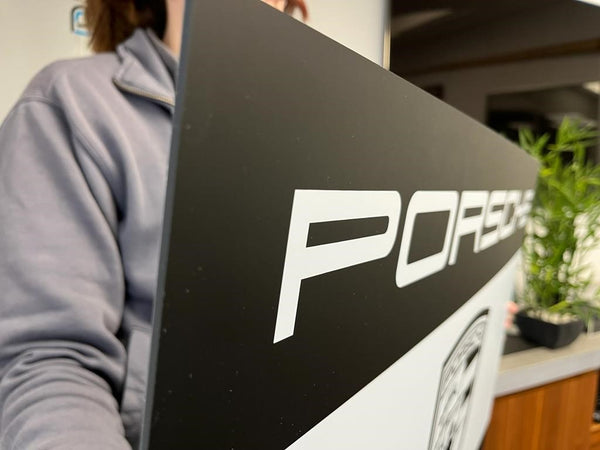 PORSCHE Service Sign - Matt Finish
