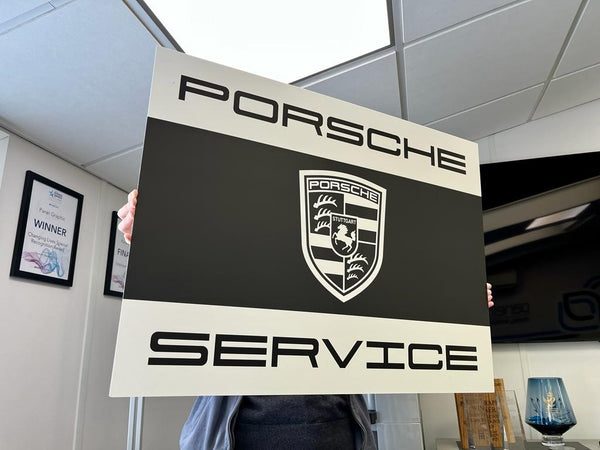 PORSCHE Service Sign - Lightweight