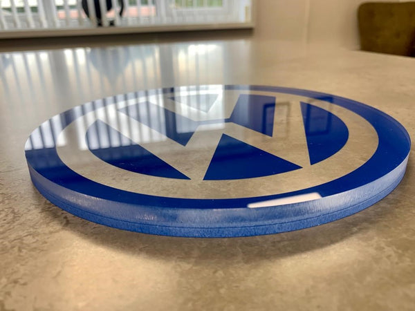 VOLKSWAGEN VW Campervan Logo Acrylic Coasters (Pack of 4)