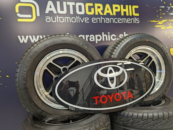 TOYOTA - White & Red Oval Sign