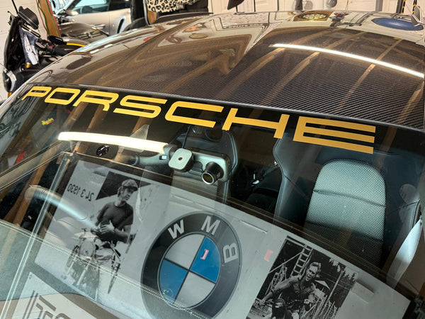 PORSCHE 911 / 992 Windscreen Decal/Sticker/Sunstrip