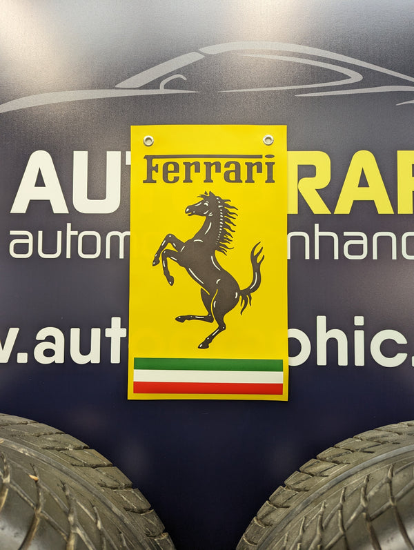 FERRARI - Yellow Hanging Banner