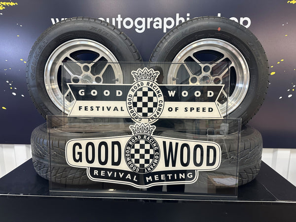 Vintage Goodwood Revival Meeting Sign for Man Cave Garage Decor | Rare Collectible Piece