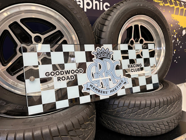 GOODWOOD - Road Racing Club Members Meeting Sign