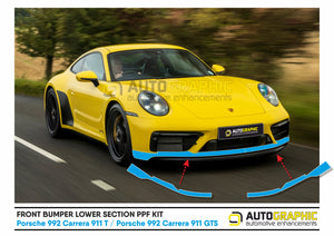 Porsche PPF Front Bumper Lower Section
