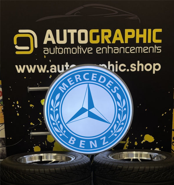 Mercedes logo - Double Sided Light Box