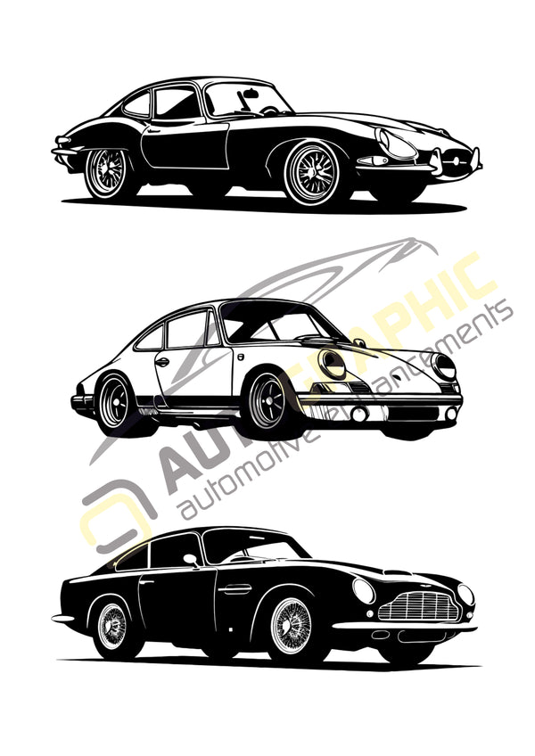 Classic Car Poster A4