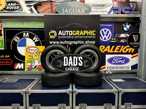 DADS GARAGE - Black Oval Sign