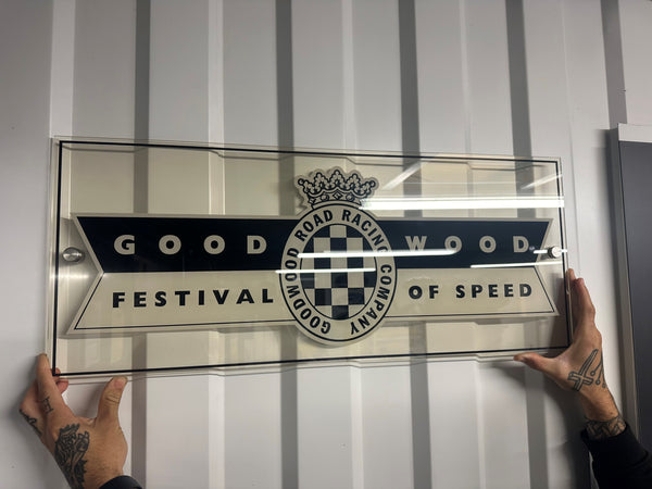 Authentic Goodwood Festival of Speed plastic Sign - Limited Edition Collectible