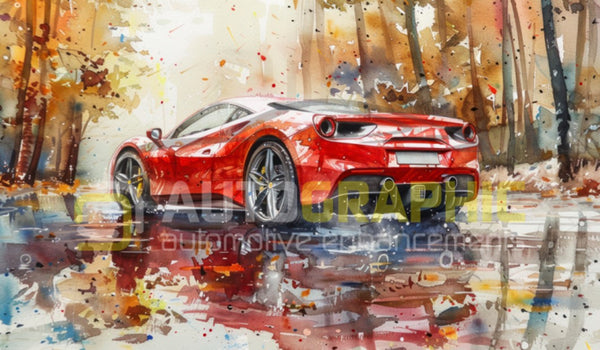 FERRARI POSTER - 111cm x 65cm