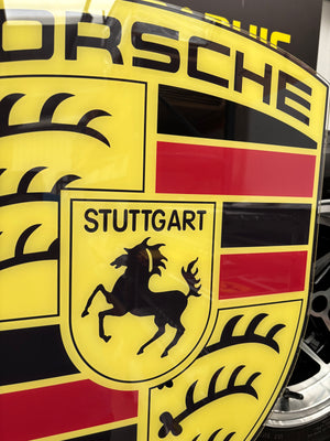 Porsche Shield Sign