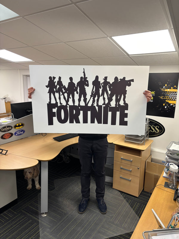 FORTNITE POSTER White - 111cm x 65cm