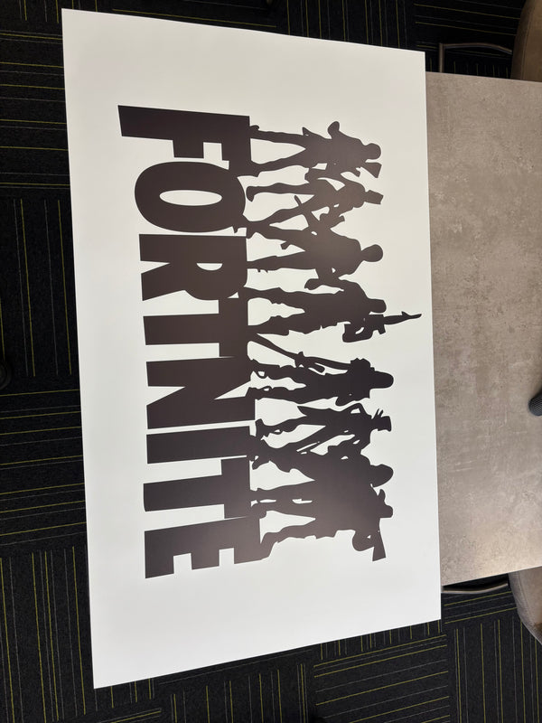 FORTNITE POSTER White - 111cm x 65cm