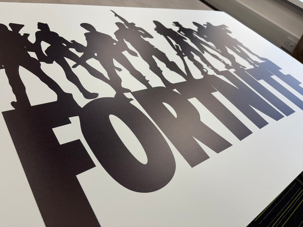 FORTNITE POSTER White - 111cm x 65cm