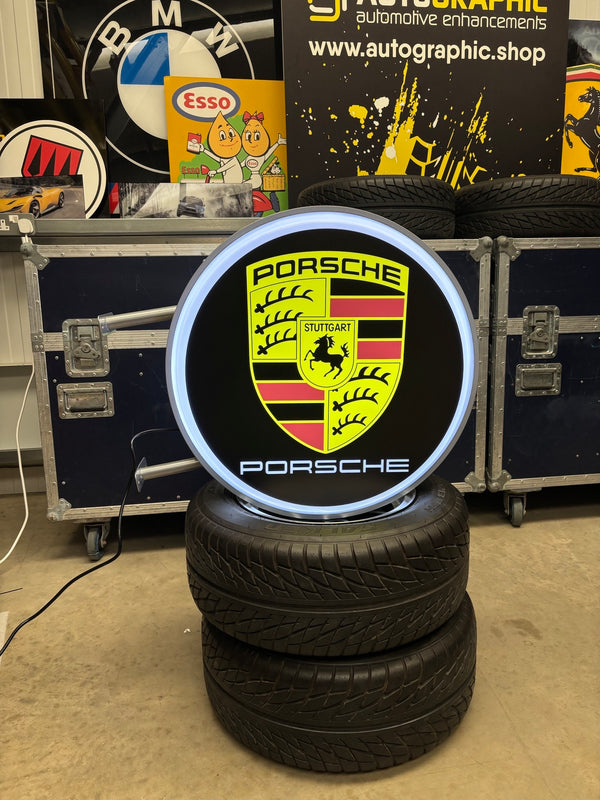 PORSCHE - Circle Illuminated Sign