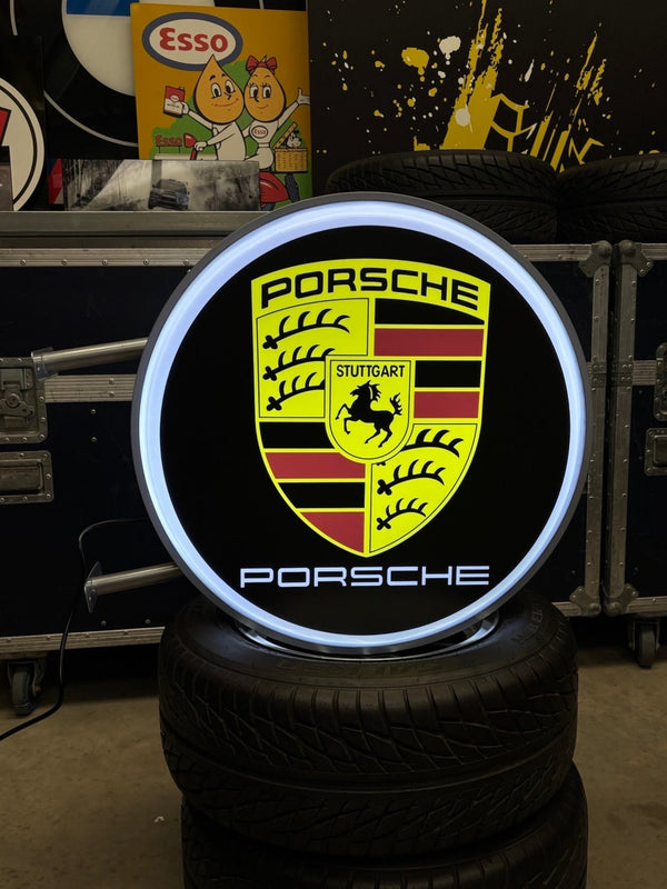 PORSCHE - Circle Illuminated Sign