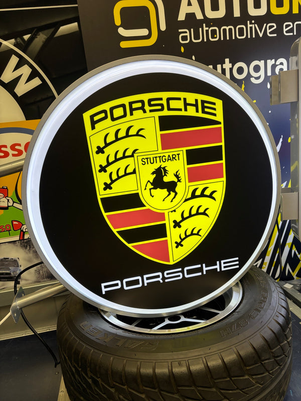 PORSCHE - Circle Illuminated Sign