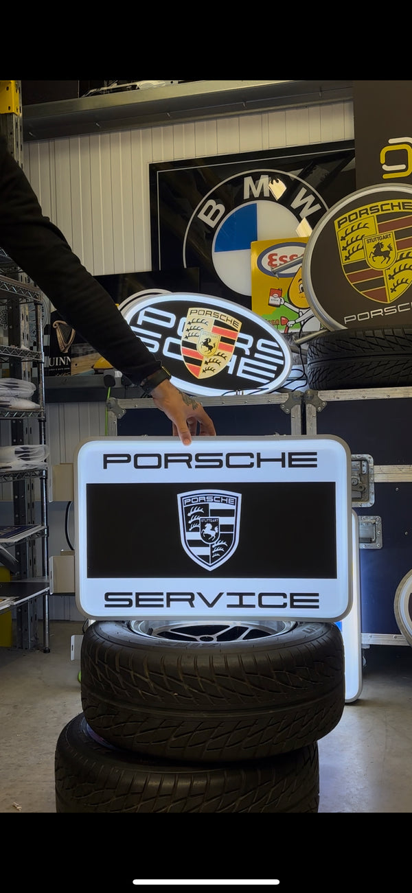 PORSCHE - SERVICE Illuminated Sign