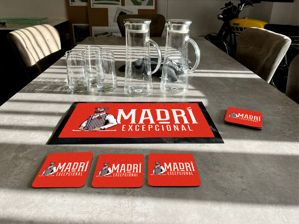 MADRI - Bar Mat & Coaster Bundle
