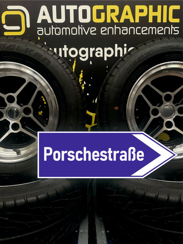 Porschestrabe - Road Sign - Arrow