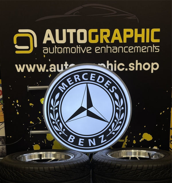 Mercedes logo - Double Sided Light Box