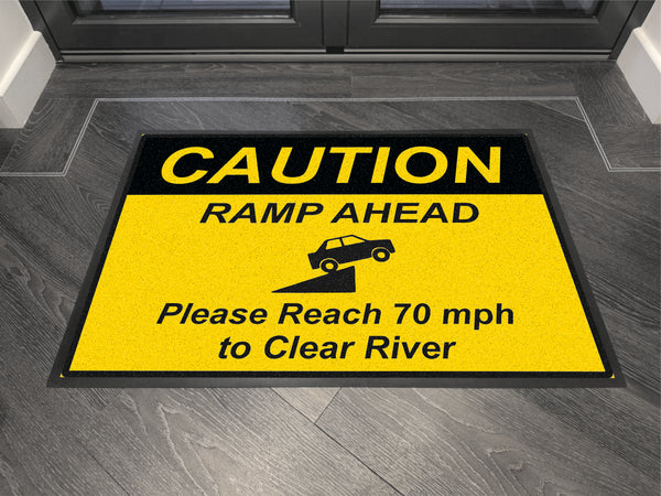 Caution Ramp Head - Floor Mat