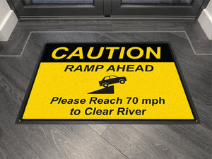 Caution Ramp Head - Floor Mat