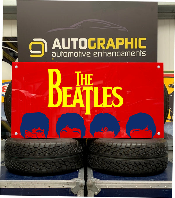 The Beatles - Red Acrylic Sign