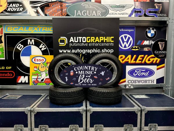 Country Music & Beer - Oval Sign