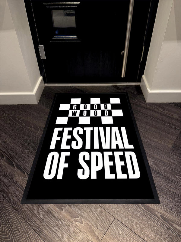 GOODWOOD - Festival Of Speed Portrait Black Floor Mat