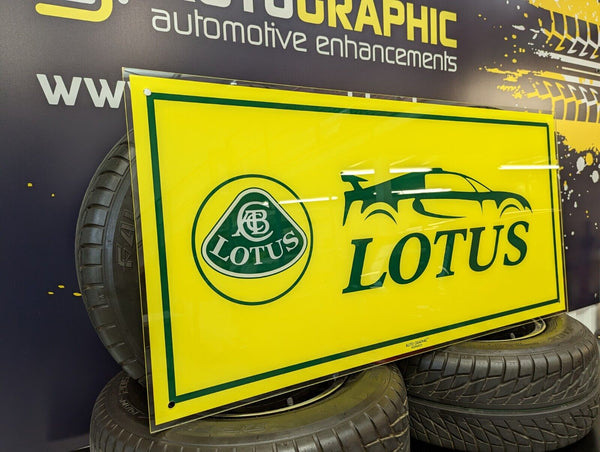 LOTUS Very Large Sign Silhouette and Badge
